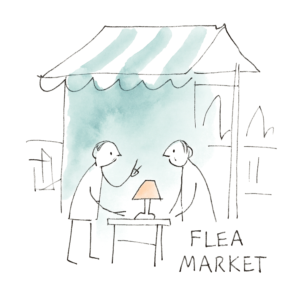 Sketch illustrating the French expression c'est pas gagné